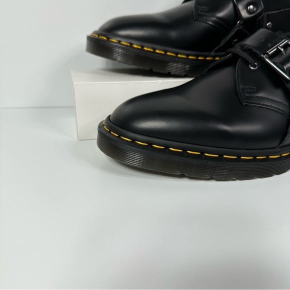 DOC HENREE POLISHED SMOOTH LEATHER BUCKLE SHOES WOMENS SIZE 9 HARNESS STRAPS NEW - Picture 5 of 10